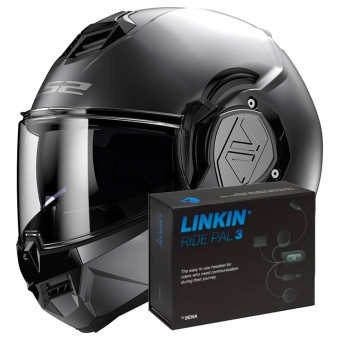 Modulare Apribile LS2 Advant Matt Titanium FF906 + Linkin Ride Pal III