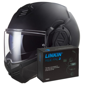Modulare Apribile LS2 Advant Noir FF906 + Linkin Ride Pal III