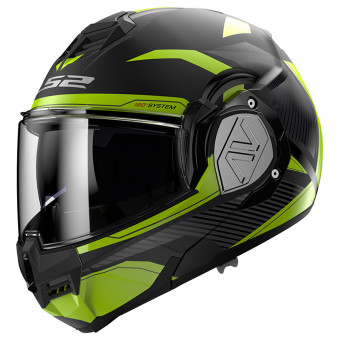 LS2 Advant Revo Black H-V Yellow FF906 + Linkin Ride Pal III