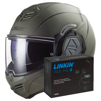 Modulare Apribile LS2 Advant Special Matt Sand FF906 + Linkin Ride Pal III