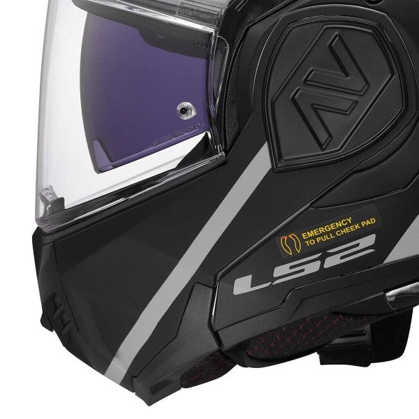 LS2 Advant Swipe Grey Black FF906