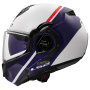 Casque Modulare Apribile LS2 Advant Swipe White Blue FF906