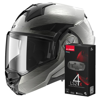 Modulare Apribile LS2 Advant X Jeans FF901 + Kit Bluetooth 4X Cardo