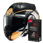 Casque Modulare Apribile LS2 Advant X Metryk Black Sand FF901 + Kit Bluetooth 4X Cardo