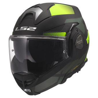 Casque Modulare Apribile LS2 Advant X Nova Black H-V Yellow FF901