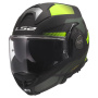 Casque Modulare Apribile LS2 Advant X Nova Black H-V Yellow FF901