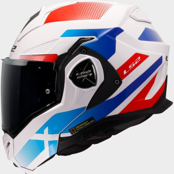 Casque Modulare Apribile LS2 Advant X Nova White Blue Red FF901 Casque Modulare Apribile LS2 Advant X Nova White Blue Red FF901