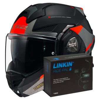 Modulare Apribile LS2 Advant X Oblivion M. Black Titanium FF901 + Linkin Ride Pal III