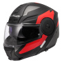 Casque Modulare Apribile LS2 Scope II Duria Nero Rosso FF902