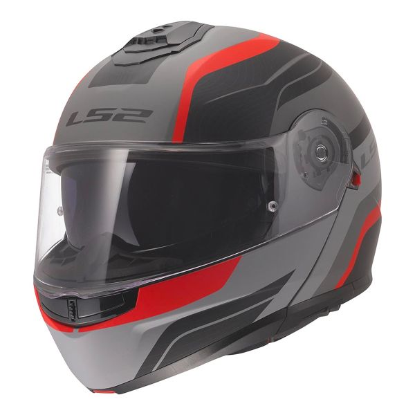 Modulare Apribile LS2 Strobe II Monza Black Grey Red FF908