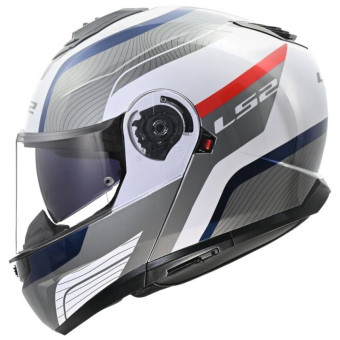 Casque Modulare Apribile LS2 Strobo II Monza Bianco Blu Rosso FF908 Casque Modulare Apribile LS2 Strobo II Monza Bianco Blu Rosso FF908
