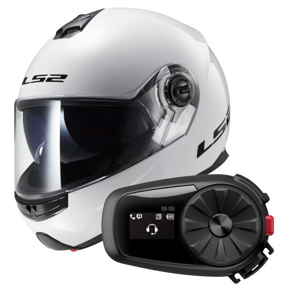 Casco Moto Modulare LS2 STROBE II - Gloss White Taglia M - Foto 13
