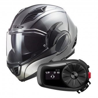 Modulare Apribile LS2 Valiant II Jeans FF900 + Kit Bluetooth 5S Solo