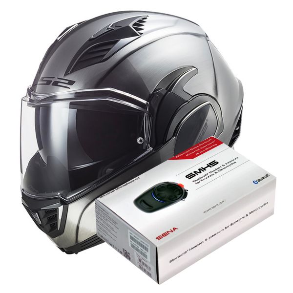 Modulare Apribile LS2 Valiant II Jeans FF900 + Kit Bluetooth SMH5 Solo