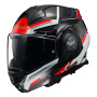 Casque Modulare Apribile LS2 Advant X Spectrum Black White Red FF901