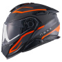 Casque Modulare Apribile Nexx X.Lifetour Pro Mile Orange Grey Mat