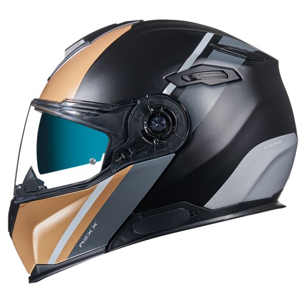Casco Moto Nexx X.Vilitur Stigen Black Gold Mat in Stock | iCasque.it