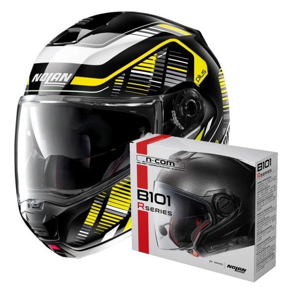 Modulare Apribile Nolan N100 5 Plus Starboard N-Com 46 + Kit Bluetooth B101R