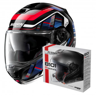 Modulare Apribile Nolan N100 5 Plus Starboard N-Com 48 + Kit Bluetooth B101R