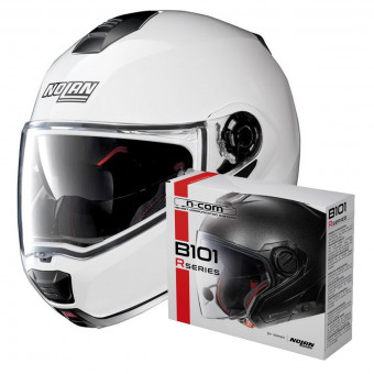 Modulare Apribile Nolan N100 5 Special N-Com Pure White 15 + Kit Bluetooth B101R
