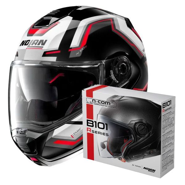 Modulare Apribile Nolan N100 5 Upwind N-Com 61 + Kit Bluetooth B101R