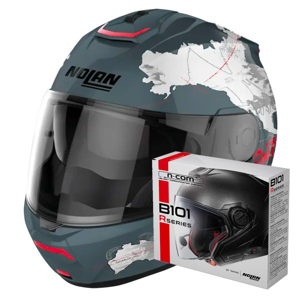 Modulare Apribile Nolan N100-6 Legend C-Checa N-Com 30 + Kit Bluetooth B101R