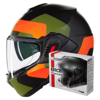Modulare Apribile Nolan N120-1 Omocromo 345 + Kit Bluetooth B101R