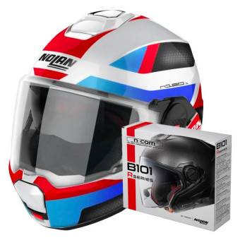 Modulare Apribile Nolan N120-1 Subway N-Com 24 + Kit Bluetooth B101R