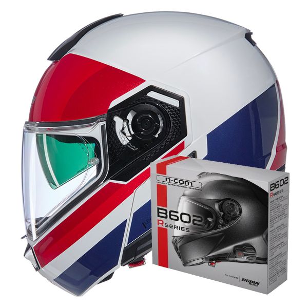 Modulare Apribile Nolan N90-3 06 Roboto 345 + Kit Bluetooth B602R