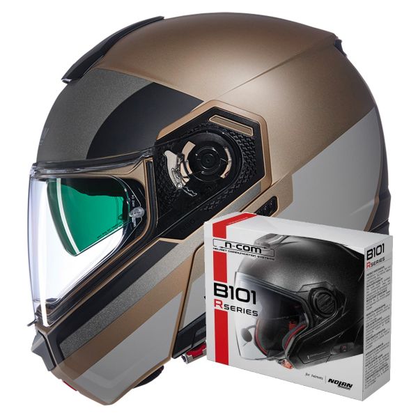 Modulare Apribile Nolan N90-3 06 Roboto 347 + Kit Bluetooth B101R