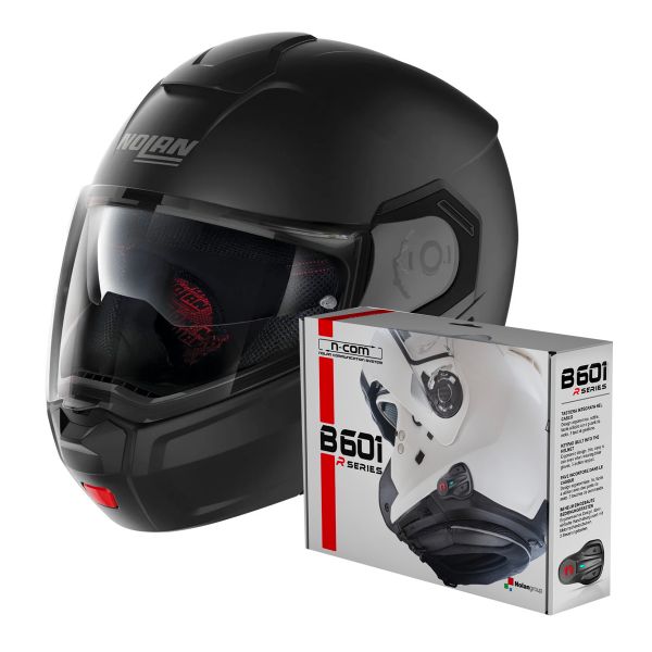 Pack Casco Moto + Kit Bluetooth : Nolan N90 3 Classic N-Com Flat Black 10 +  Kit Bluetooth B601R per N100 5 - N104 - N87 - N44 - N40 - N70 2 | iCasque.it