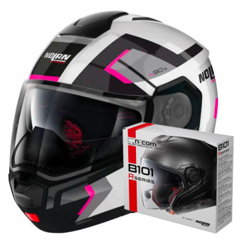 Modulare Apribile Nolan N90 3 Lighthouse N-Com 49 + Kit Bluetooth B101R