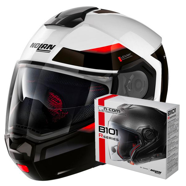 Modulare Apribile Nolan N90 3 Reflector N-Com 37 + Kit Bluetooth B101R