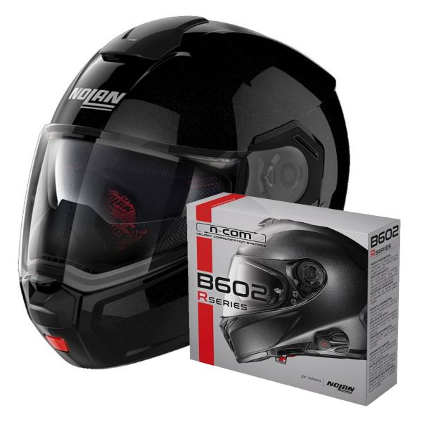 Modulare Apribile Nolan N90 3 Special N-Com Black 12 + Kit Bluetooth B602R