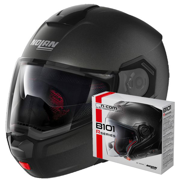 Modulare Apribile Nolan N90 3 Special N-Com Black Graphite 9 + Kit Bluetooth B101R