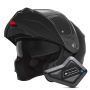 Casque Modulare Apribile NOX N968 Matt Black + Kit Bluetooth BT Mini