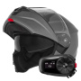 Casque Modulare Apribile NOX N968 Matt Titanium + Kit Bluetooth 5S Solo