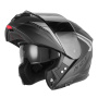 Casque Modulare Apribile NOX N968 Shift Mat Black Silver