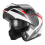 Casque Modulare Apribile NOX N968 Shift White Red Shiny