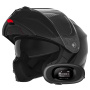 Casque Modulare Apribile NOX N968 Shiny Black + Kit bluetooth 5R Lite