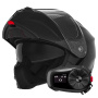 Casque Modulare Apribile NOX N968 Shiny Black + Kit Bluetooth 5S Solo