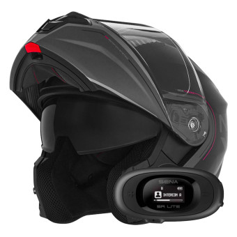 Modulare Apribile NOX N968 Tomak Matt Black Pink + Kit bluetooth 5R Lite