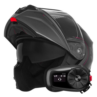 Modulare Apribile NOX N968 Tomak Matt Black Pink + Kit Bluetooth 5S Solo