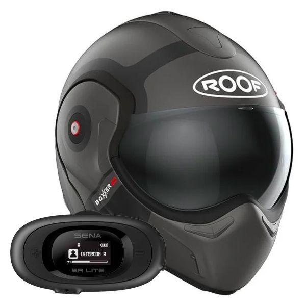 Modulare Apribile Roof Boxxer 2 Bond Titane Mat Black + Kit bluetooth 5R Lite Solo