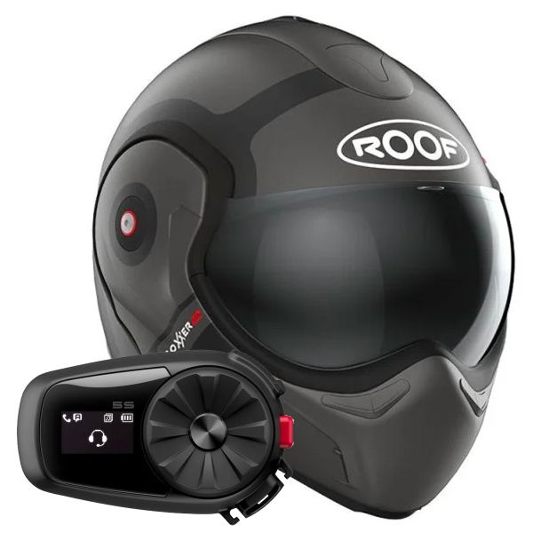 Modulare Apribile Roof Boxxer 2 Bond Titane Mat Black + Kit Bluetooth 5S Solo