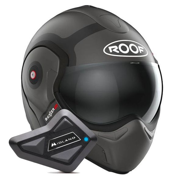 Modulare Apribile Roof Boxxer 2 Bond Titane Mat Black + Kit Bluetooth BT Mini