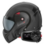 Casque Modulare Apribile Roof Boxxer 2 Carbon Wonder Black + Kit Bluetooth 5S Solo