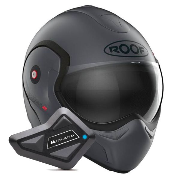 Modulare Apribile Roof Boxxer 2 Mat Graphite + Kit Bluetooth BT Mini