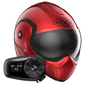 Modulare Apribile Roof Boxxer 2 Red + Kit Bluetooth 5S Solo