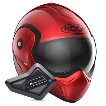 Modulare Apribile Roof Boxxer 2 Red + Kit Bluetooth BT Mini